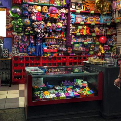 Prize Counter: Chuck E Cheese