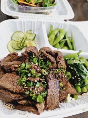 Close up of the yakiniku beef. So flavorful, tender, and juicy!