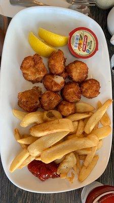 Fried scallops