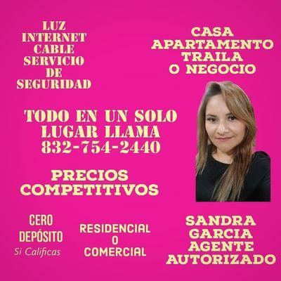 Servicios esenciales para tu hogar o tu negocio mínimos requisitos para conectar contáctame Para más información al 832 754 2440