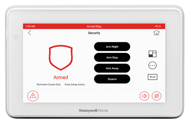 Touchscreen keypad for Vista security systems