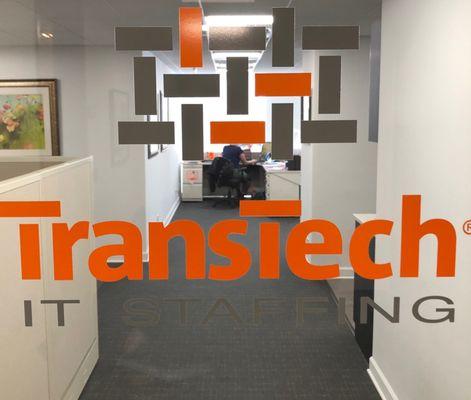 Door Logo from TransTech IT Staffing's Chicago Location