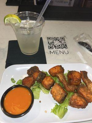 Salmon Bites & a Margarita