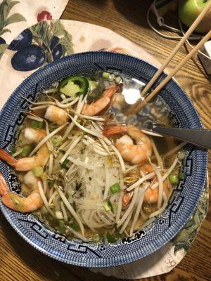 Shrimp pho 9-14-21