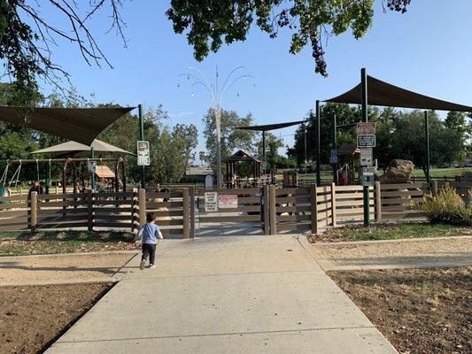 Entrance to the playground