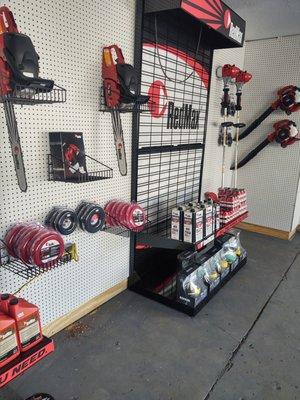 Equipment and parts display