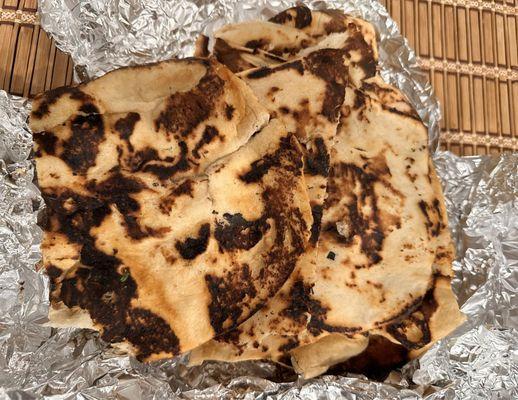 Burnt Naans