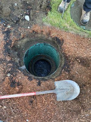 Located the septic tank with ease