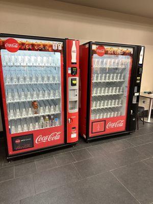 Empty vending machines.