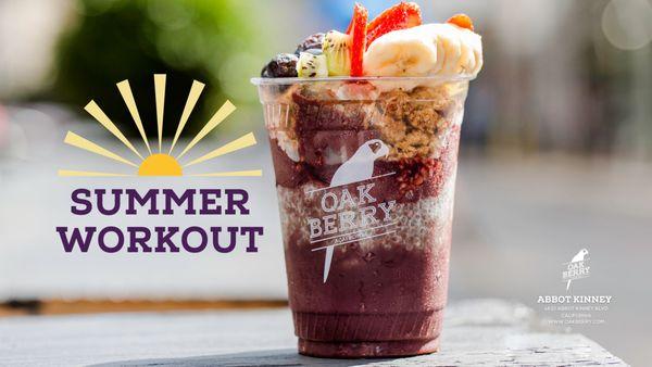 Stay cool! Refreshing acai bowl/smoothie with fresh fruits - beat the heat & stay energized!