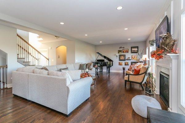 Family Room with Space for Grand Piano