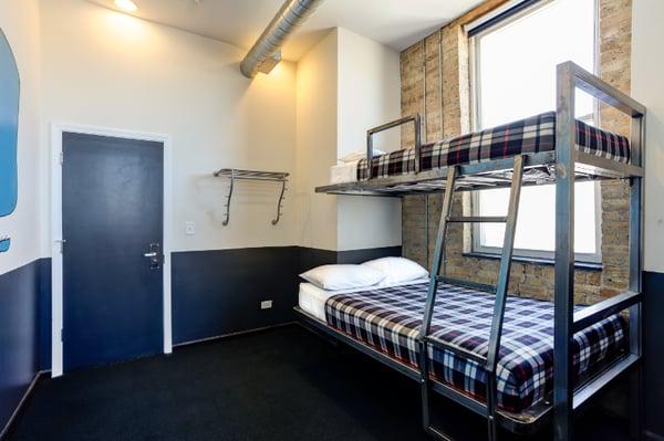 double room at Urban Holiday Lofts with bunk beds