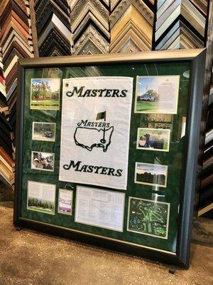 Golf shadowbox collage