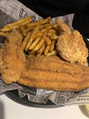 Fried Catfish Basket and Chicken Tender Basket