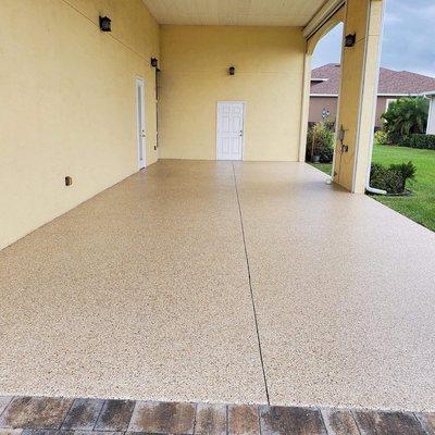 Driveway Polyaspartic Epoxy Flooring formulated, manufactured, and installed in-house! Receive a free quote today!