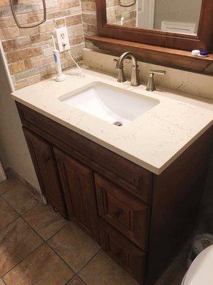 Bathroom remodel done in Silver Spring.