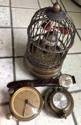 Some of the clocks and watch Mr. Klotz fixed