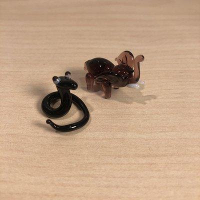 Miniature glass animals