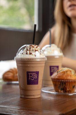 Get your iced coffee with a sweet treat on the side, such as a croissant or one of our muffins, all freshly baked in-house ev...