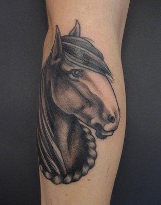 Horse tattooed by Kendal