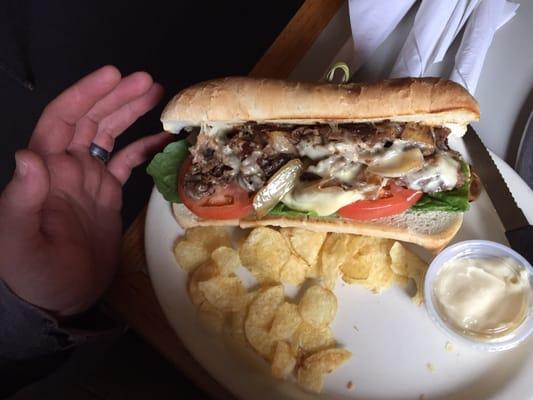 Signature steak sandwich yum! yum!