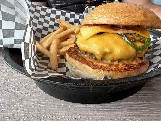 Jalapeño burger