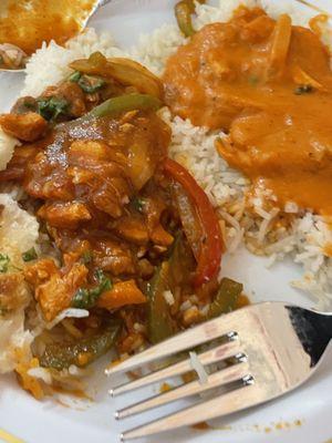 Chili chicken and special chicken masala