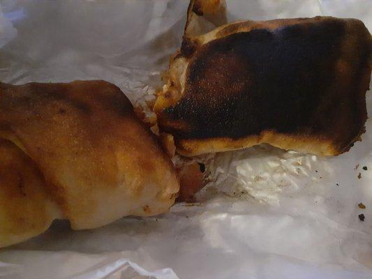 Burnt chicken roll