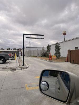 They should really be a sign here, indicating the driveway is meant for the other business