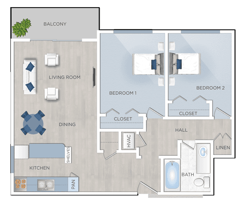 Del Rio Apartments in West Los Angeles, CA, offering studio, one and two bedroom apartments for rent in West Los Angeles.