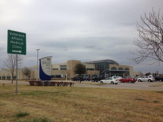 View from the frontage road entrance