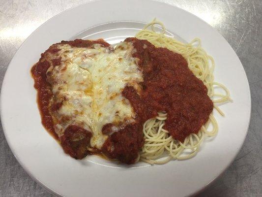 Can't go wrong with this one chicken parmigiana