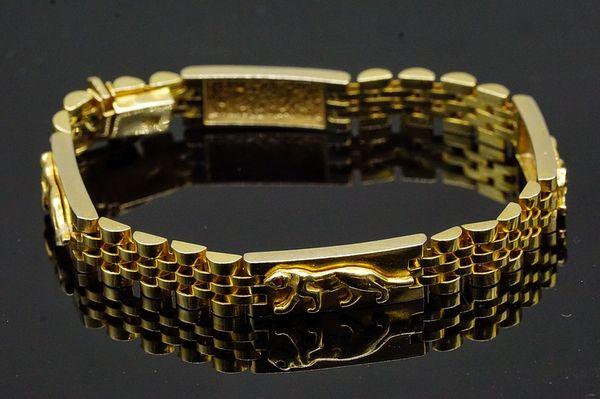 Gold 14k panther bracelet.