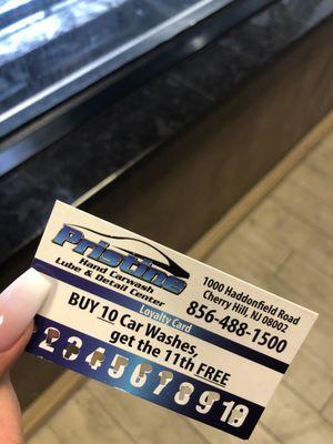 Excited to receive my free car wash after 10 pricey washes here