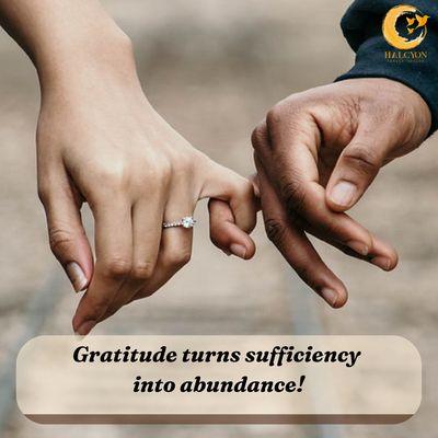 Gratitude turns sufficiency into abundance! 

La gratitud convierte lo suficiente en abundancia! 

Dr. Yamilka Urquiza