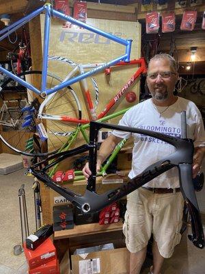 Eric with new Panarello F 
 see us for all you Needs
 BicycleDoctorUSA.com