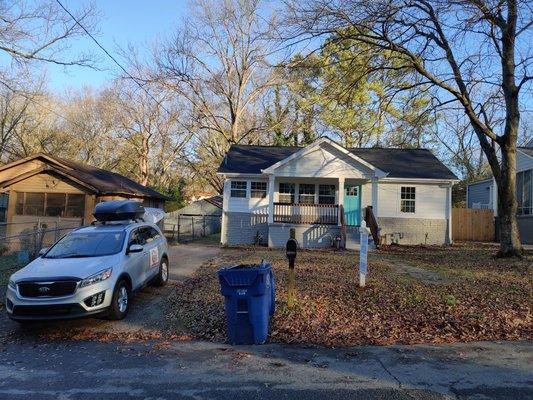 Inspecting a renovated home in Atlanta