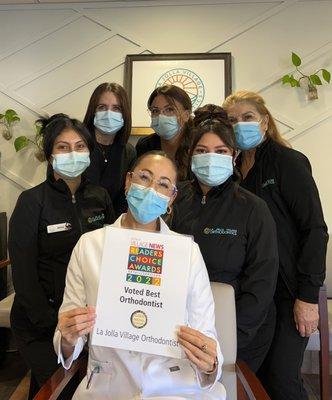 Voted best orthodontist by the readers of La Jolla Village News!