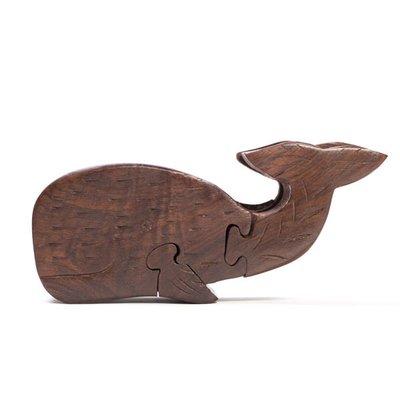 Fair Trade Rosewood Whale Puzzle Box from India