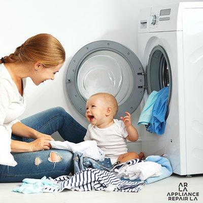 Do clean clothes make you this happy? Us Too!!! Let us help you w/ LG, Samsung, Whirlpool, Maytag, Asko, or Speed Queen washer and/or dryers