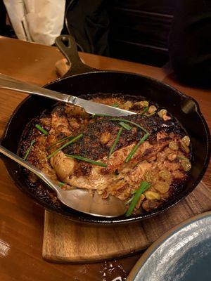 Cast iron chicken