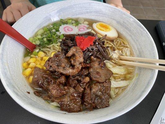 Shio ramen w bulgogi topping