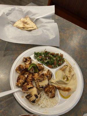 Shish Tawook Plate