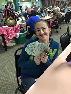 Another lucky winner at N-41 bingo!!!!!