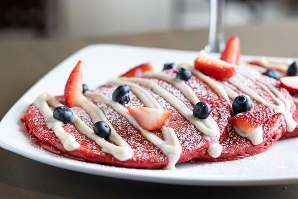 Red Velvet Pancakes