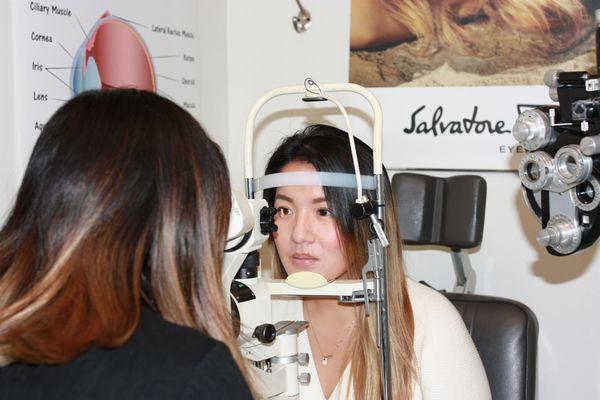 Eye exams and eye health. Because its one thing to see well, it's another to have healthy eyes. #WeCare