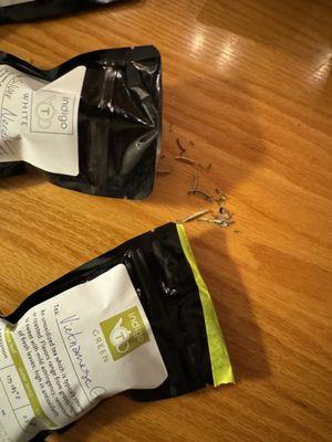 More poorly packaged tea