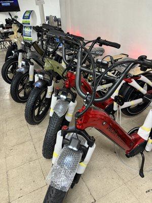 Electric bikes, 80 mile distance in one single charge 400 pounds capacity all-terrain tires in downtown Madera at Romeo's Furniture