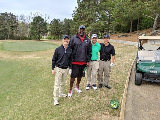 Starter and marshall Gerald Robinson. He was an NFL DE. Played for the Vikings, Chargers, and Rams. He's the Auburn all-time sacks leader.