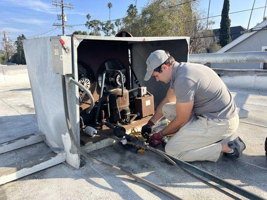 Walk in cooler repair and maintenance.